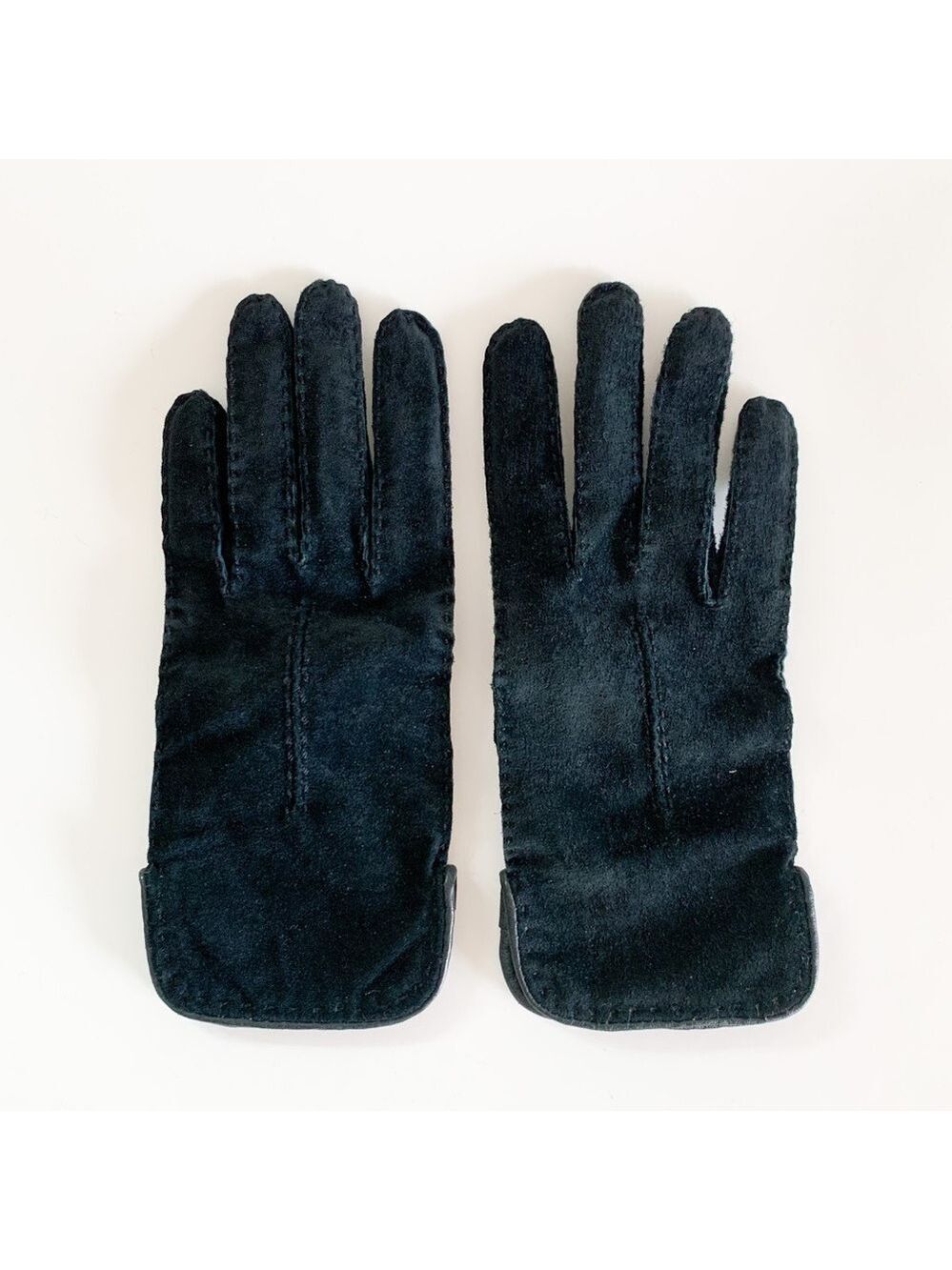 Brand New Black Suede Gloves.